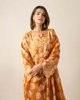 Ayla Studio - Sepia - Dupatta - munnar - orange - 1 Piece